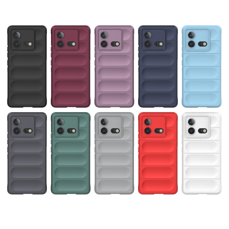 For vivo iQOO Neo8 Magic Shield TPU + Flannel Phone Case(Dark Grey) - vivo Cases by buy2fix | Online Shopping UK | buy2fix