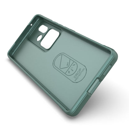 For vivo S18 5G Magic Shield TPU + Flannel Phone Case(Dark Green) - S18 Cases by buy2fix | Online Shopping UK | buy2fix