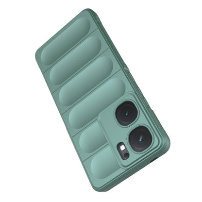 For vivo iQOO Neo9 Magic Shield TPU + Flannel Phone Case(Dark Green) - iQOO Neo9 Cases by buy2fix | Online Shopping UK | buy2fix