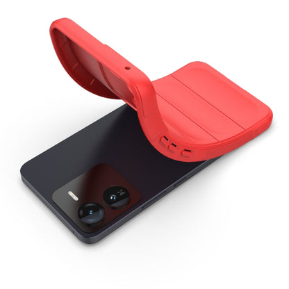 For vivo iQOO Z9 5G Magic Shield TPU + Flannel Phone Case(Dark Blue) - vivo Cases by buy2fix | Online Shopping UK | buy2fix
