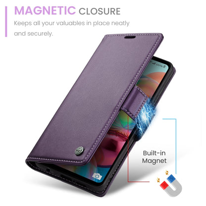 For Samsung Galaxy A71 4G CaseMe 023 Butterfly Buckle Litchi Texture RFID Anti-theft Leather Phone Case(Pearly Purple) - Galaxy Phone Cases by CaseMe | Online Shopping UK | buy2fix