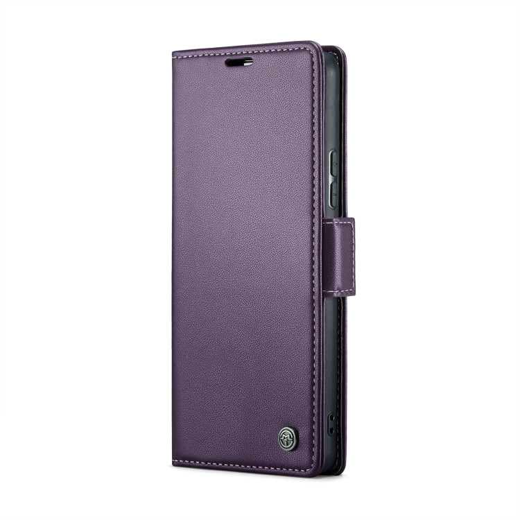 For Xiaomi Redmi Note 13 Pro 5G CaseMe 023 Butterfly Buckle Litchi Texture RFID Anti-theft Leather Phone Case(Pearly Purple) - Xiaomi Cases by CaseMe | Online Shopping UK | buy2fix