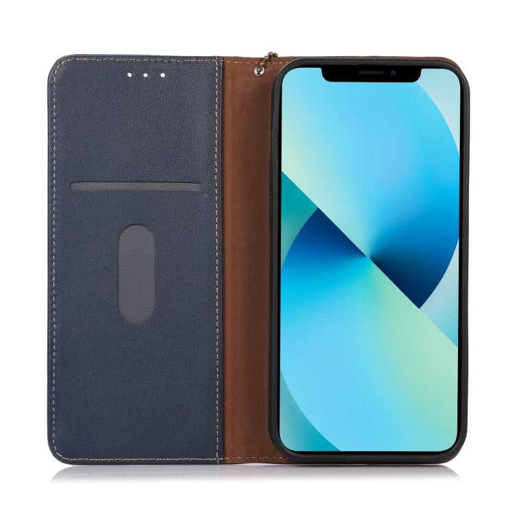 For Xiaomi 14 Pro KHAZNEH Nappa Top Layer Cowhide Leather Phone Case(Blue) - 14 Pro Cases by buy2fix | Online Shopping UK | buy2fix