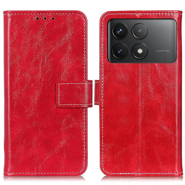 For Xiaomi Redmi K70 5G / K70 Pro 5G Retro Crazy Horse Texture Leather Phone Case(Red) - K70 Cases by buy2fix | Online Shopping UK | buy2fix