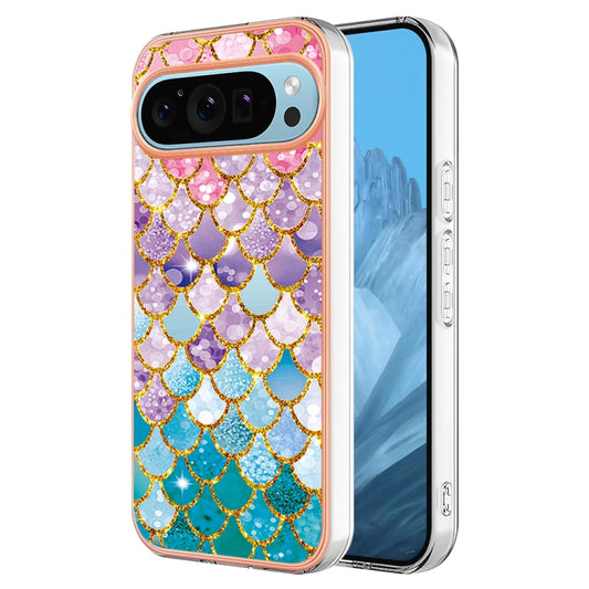 For Google Pixel 9 / 9 Pro Electroplating IMD TPU Phone Case(Colorful Scales) - Google Cases by buy2fix | Online Shopping UK | buy2fix