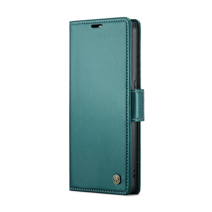 For OPPO Reno8 T 4G CaseMe 023 Butterfly Buckle Litchi Texture RFID Anti-theft Leather Phone Case(Pearly Blue) - OPPO Cases by CaseMe | Online Shopping UK | buy2fix