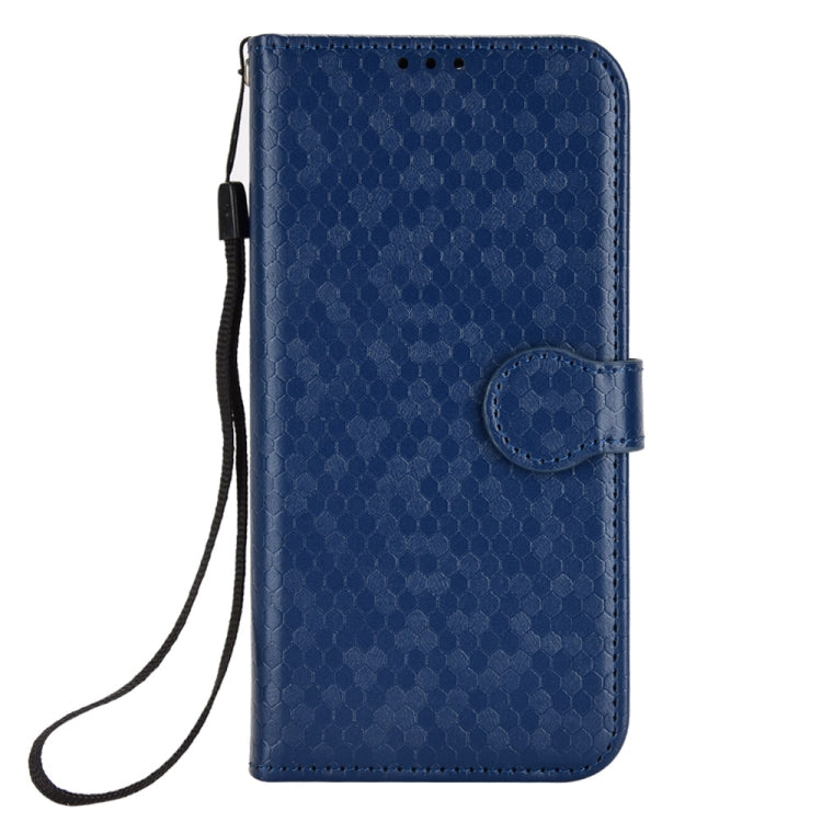 For Xiaomi Redmi K70 5G / K70 Pro 5G Honeycomb Dot Texture Leather Phone Case(Blue) - K70 Pro Cases by buy2fix | Online Shopping UK | buy2fix