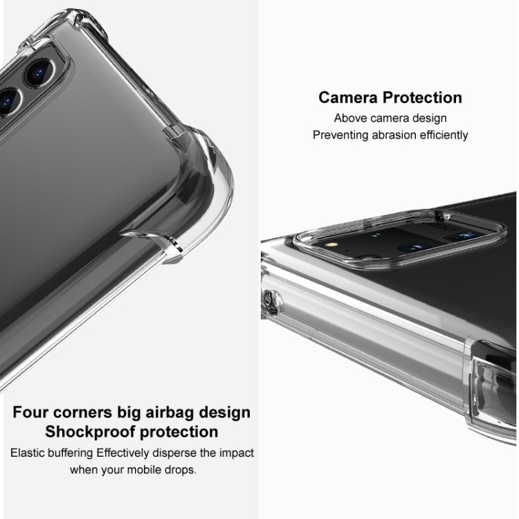 For Xiaomi Redmi Note 13 Pro 5G imak Shockproof Airbag TPU Phone Case(Transparent Black) - Note 13 Pro Cases by imak | Online Shopping UK | buy2fix