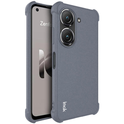 For Asus Zenfone 10 5G imak Shockproof Airbag TPU Phone Case(Matte Grey) - ASUS Cases by imak | Online Shopping UK | buy2fix