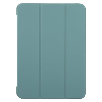 For iPad Air 13 2024 GEBEI 3-folding Holder Shockproof Flip Leather Tablet Case(Dark Green) - iPad Air 13 2024 Cases by GEBEI | Online Shopping UK | buy2fix