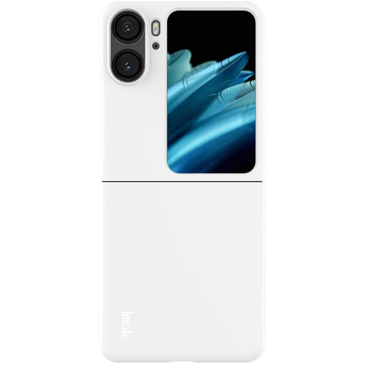 For OPPO Find N2 Flip 5G IMAK JS-2 Series Colorful PC Case(White) - OPPO Cases by imak | Online Shopping UK | buy2fix