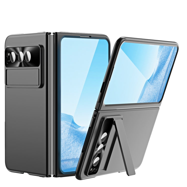 For Google Pixel Fold Integrated Electroplating PC Folding Phone Case(Black) - Google Cases by buy2fix | Online Shopping UK | buy2fix