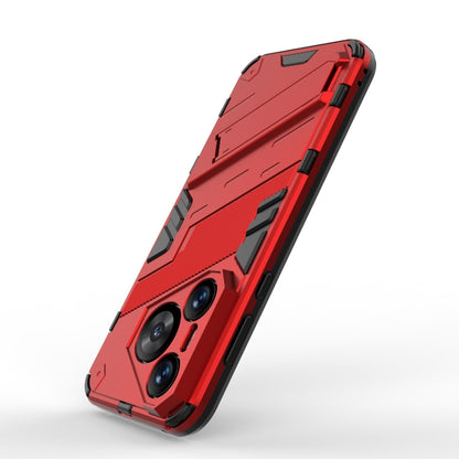 For Huawei Pura 70 Punk Armor 2 in 1 PC + TPU Phone Case with Holder(Red) - Huawei Cases by buy2fix | Online Shopping UK | buy2fix