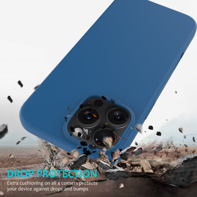 For iPhone 16 Pro Solid Color Silicone Phone Case(Cobalt Blue) - More iPhone Cases by buy2fix | Online Shopping UK | buy2fix