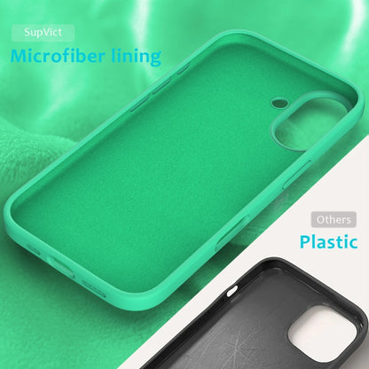 For iPhone 16 Plus Solid Color Silicone Phone Case(Green) - More iPhone Cases by buy2fix | Online Shopping UK | buy2fix