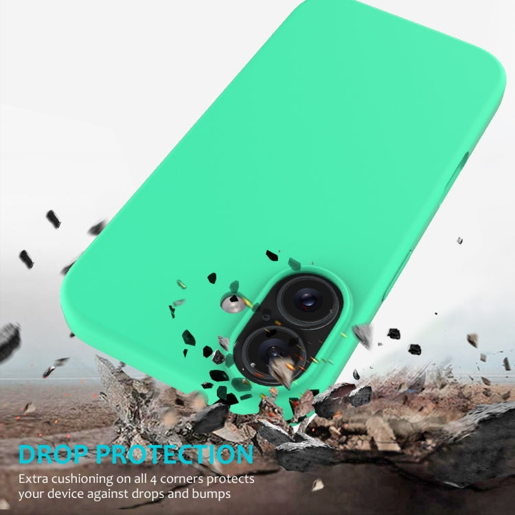 For iPhone 16 Solid Color Silicone Phone Case(Green) - More iPhone Cases by buy2fix | Online Shopping UK | buy2fix