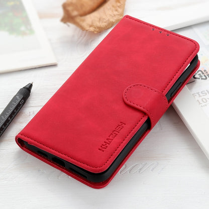 For iPhone 16 Pro Max KHAZNEH Retro Texture Leather Phone Case(Red) - iPhone 16 Pro Max Cases by buy2fix | Online Shopping UK | buy2fix