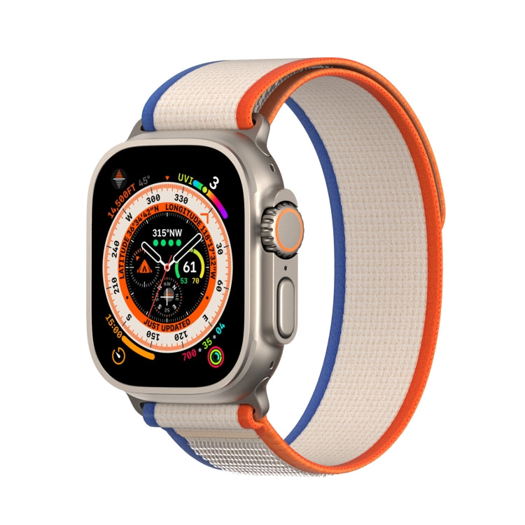 For Apple Watch SE 40mm DUX DUCIS YJ Series Nylon Watch Band(Orange Beige) - Watch Bands by DUX DUCIS | Online Shopping UK | buy2fix