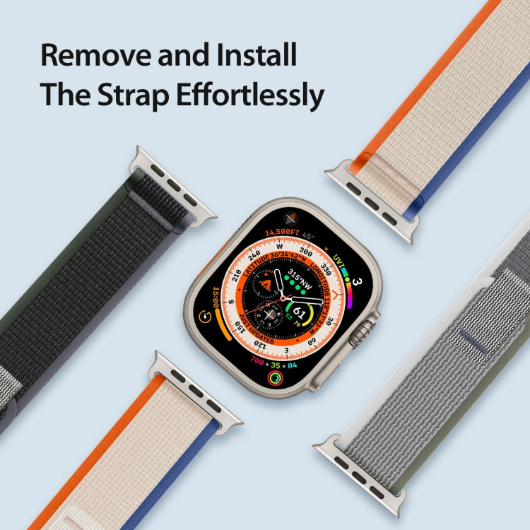 For Apple Watch 2 42mm DUX DUCIS YJ Series Nylon Watch Band(Orange Beige) - Watch Bands by DUX DUCIS | Online Shopping UK | buy2fix