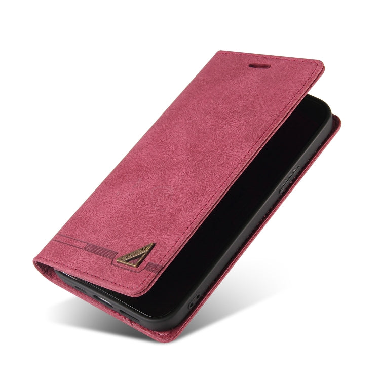 For Xiaomi Redmi 13C Skin Feel Anti-theft Brush Horizontal Flip Leather Case with Holder(Wine Red) - 13C Cases by buy2fix | Online Shopping UK | buy2fix