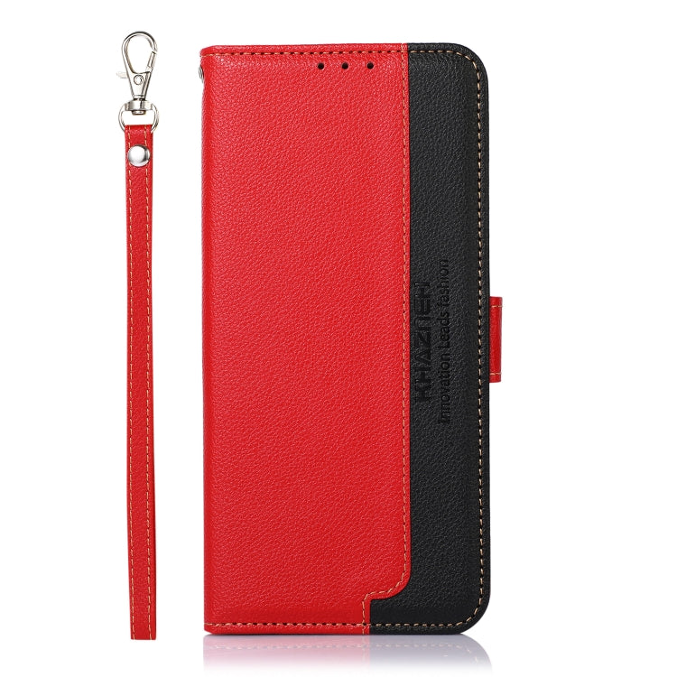 For OnePlus 12 KHAZNEH Litchi Texture Leather RFID Phone Case(Red) - OnePlus Cases by buy2fix | Online Shopping UK | buy2fix