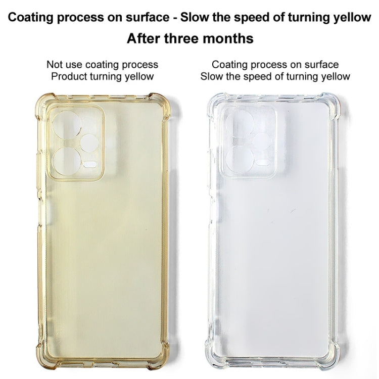 For Motorola Edge 50 Fusion 5G imak Shockproof Airbag TPU Phone Case(Transparent Black) - Motorola Cases by imak | Online Shopping UK | buy2fix
