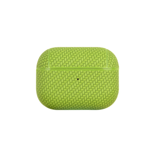 For AirPods Pro 2 Woven Skin Texture PC TWS Earphone Protective Case(Green) - For AirPods Pro 2 by buy2fix | Online Shopping UK | buy2fix