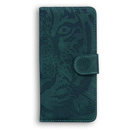 For Xiaomi Redmi Note 13 Pro 5G Tiger Embossing Pattern Leather Phone Case(Green) - Note 13 Pro Cases by buy2fix | Online Shopping UK | buy2fix