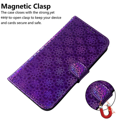 For Xiaomi Redmi Note 13 Pro+ 5G Colorful Magnetic Buckle Leather Phone Case(Purple) - Note 13 Pro+ Cases by buy2fix | Online Shopping UK | buy2fix