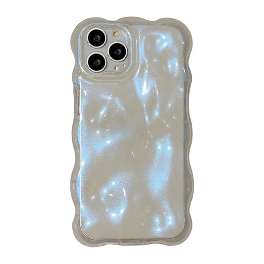 For iPhone 16 Pro Max Wave Bubbles TPU Phone Case(Glitter Blue) - iPhone 16 Pro Max Cases by buy2fix | Online Shopping UK | buy2fix