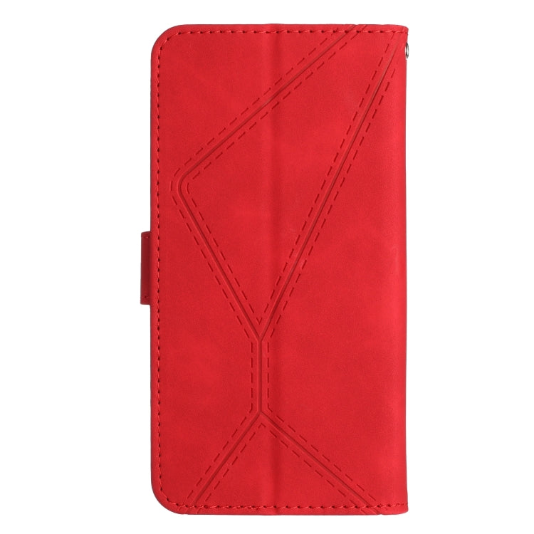 For Samsung Galaxy A35 5G Stitching Embossed Leather Phone Case(Red) - Galaxy Phone Cases by buy2fix | Online Shopping UK | buy2fix