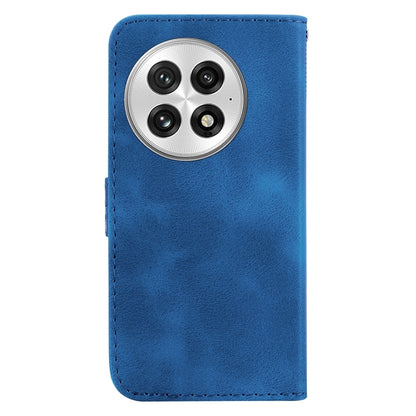 For OnePlus 13 Seven-shaped Embossed Leather Phone Case(Blue) - OnePlus Cases by buy2fix | Online Shopping UK | buy2fix