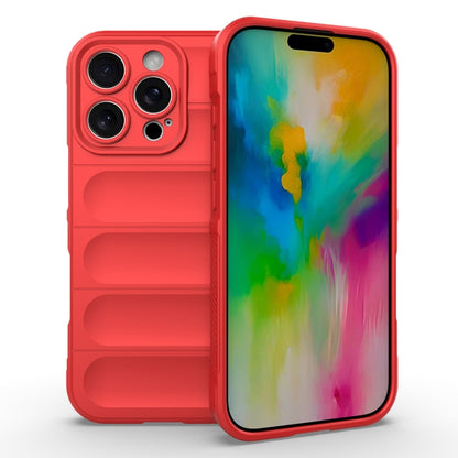 For iPhone 16 Pro Magic Shield TPU + Flannel Phone Case(Red) - iPhone 16 Pro Cases by buy2fix | Online Shopping UK | buy2fix