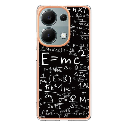 For Xiaomi Redmi Note 13 Pro 4G/Poco M6 Pro 4G Electroplating Marble Dual-side IMD Phone Case(Equation) - Note 13 Pro Cases by buy2fix | Online Shopping UK | buy2fix