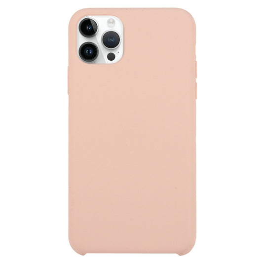 For iPhone 16 Pro Solid Silicone Phone Case(Pink) - iPhone 16 Pro Cases by buy2fix | Online Shopping UK | buy2fix