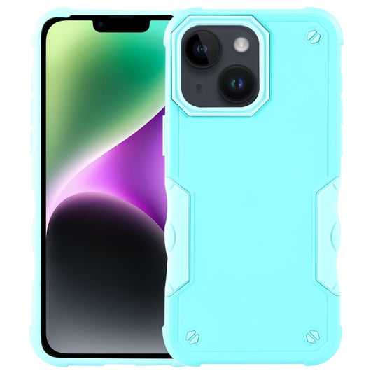 For iPhone 15 Non-slip Shockproof Armor Phone Case(Mint Green) - iPhone 15 Cases by buy2fix | Online Shopping UK | buy2fix