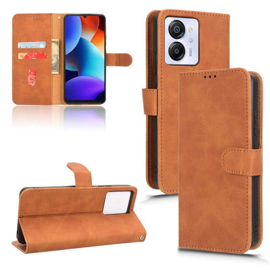 For Blackview Oscal Modern 8 / Color 8 Skin Feel Magnetic Flip Leather Phone Case(Brown) - More Brand by buy2fix | Online Shopping UK | buy2fix