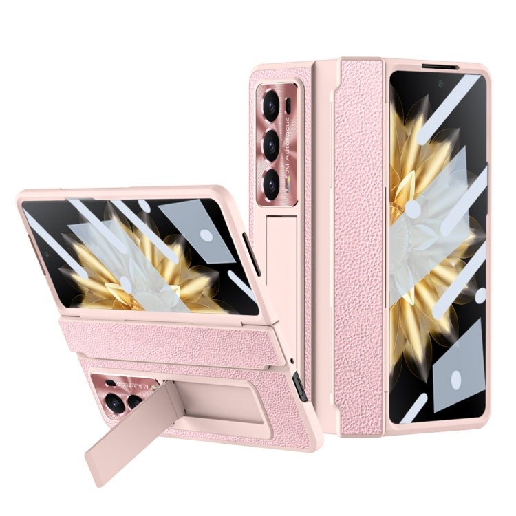 For Honor Magic V2 Shield Series Integrated Folding Phone Case(Pink) - Honor Cases by buy2fix | Online Shopping UK | buy2fix