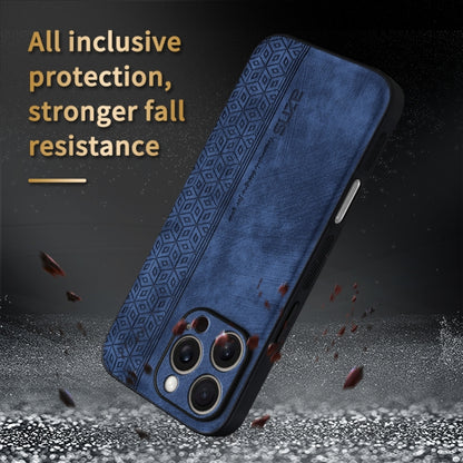 For iPhone 16 Pro AZNS 3D Embossed Skin Feel Phone Case(Sapphire Blue) - iPhone 16 Pro Cases by AZNS | Online Shopping UK | buy2fix