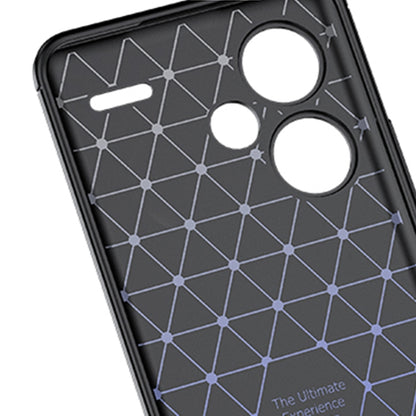 For Xiaomi Redmi Note 13 Pro+ Litchi Texture Shockproof TPU Phone Case(Black) - Note 13 Pro+ Cases by buy2fix | Online Shopping UK | buy2fix