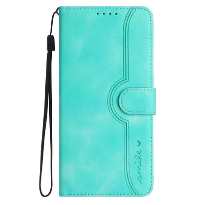 For iPhone SE 2024 Heart Pattern Skin Feel Leather Phone Case(Light Blue) - More iPhone Cases by buy2fix | Online Shopping UK | buy2fix