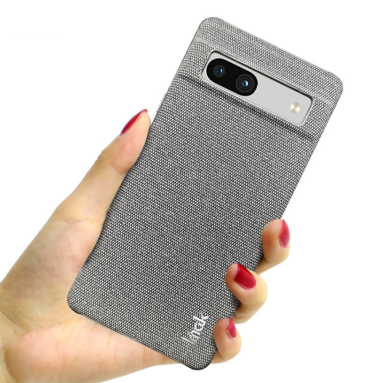 For Google Pixel 7a imak Ruiyi Series Cloth Texture PU + PC Phone Case(Light Grey) - Google Cases by imak | Online Shopping UK | buy2fix