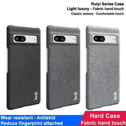 For Google Pixel 8 Pro imak Ruiyi Series Cloth Texture PU + PC Phone Case(Light Grey) - Google Cases by imak | Online Shopping UK | buy2fix