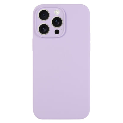 For iPhone 16 Pro Pure Color Liquid Silicone Fine Pore Phone Case(Lilac Purple) - iPhone 16 Pro Cases by buy2fix | Online Shopping UK | buy2fix