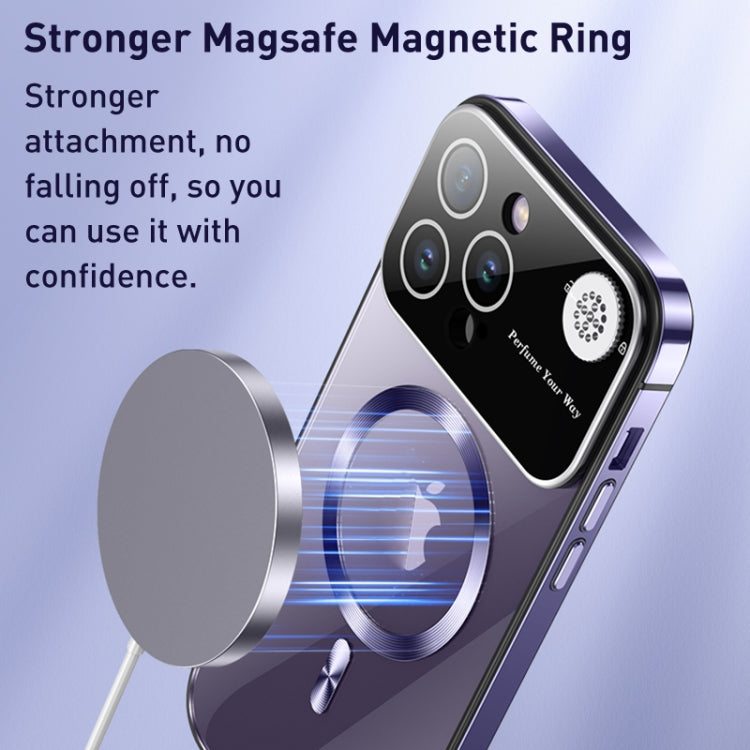 For iPhone 13 Pro Aromatherapy MagSafe Magnetic Phone Case(Dark Purple) - iPhone 13 Pro Cases by buy2fix | Online Shopping UK | buy2fix