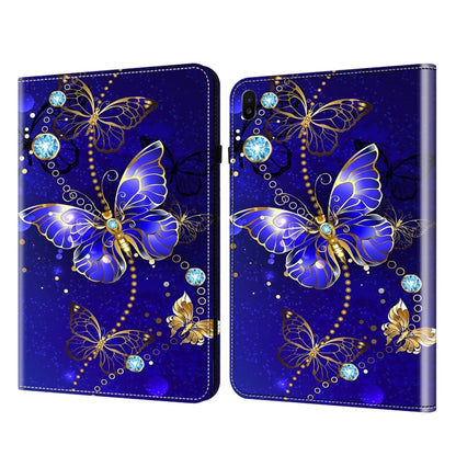 For Samsung Galaxy Tab S6 T860 Crystal Texture Painted Leather Tablet Case(Diamond Butterflies) - Tab S6 10.5 T860 / T865 by buy2fix | Online Shopping UK | buy2fix