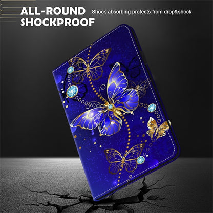 For Lenovo Tab M11 / Xiaoxin Pad 11 2024 Crystal Texture Painted Leather Tablet Case(Diamond Butterflies) - Lenovo by buy2fix | Online Shopping UK | buy2fix