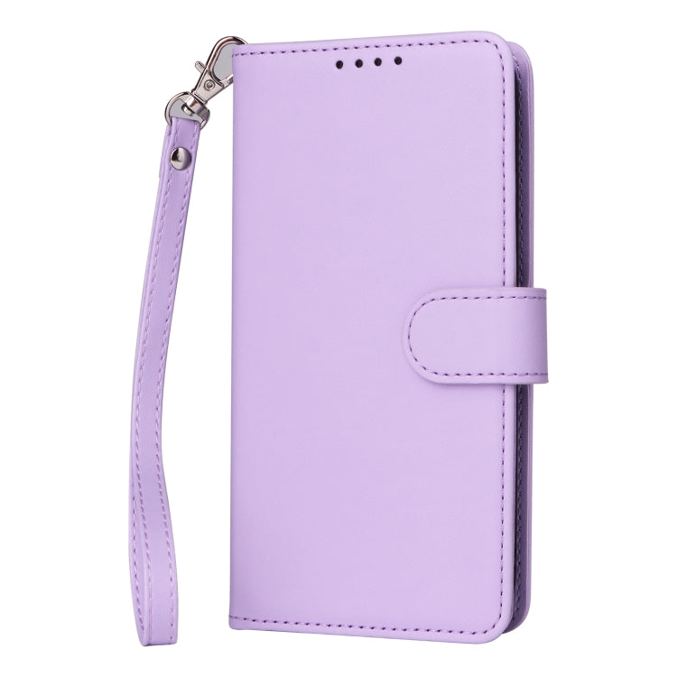 For iPhone 16 BETOPNICE BN-005 2 in 1 Detachable Imitate Genuine Leather Phone Case(Light Purple) - iPhone 16 Cases by BETOPNICE | Online Shopping UK | buy2fix