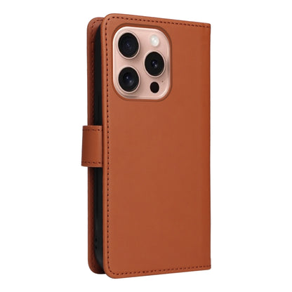 For iPhone 16 Pro BETOPNICE BN-005 2 in 1 Detachable Imitate Genuine Leather Phone Case(Brown) - iPhone 16 Pro Cases by BETOPNICE | Online Shopping UK | buy2fix