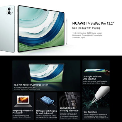 HUAWEI MatePad Pro 13.2 inch WiFi, 16GB+1TB, with Smart Keyboard + Stylus, HarmonyOS 4 Hisilicon Kirin 9000S 12-core, Not Support Google Play(Black) - Huawei by Huawei | Online Shopping UK | buy2fix
